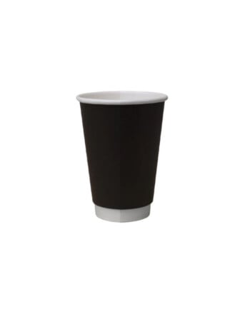 Χάρτινο ποτήρι διπλότοιχο μαύρο 8oz 25τεμ