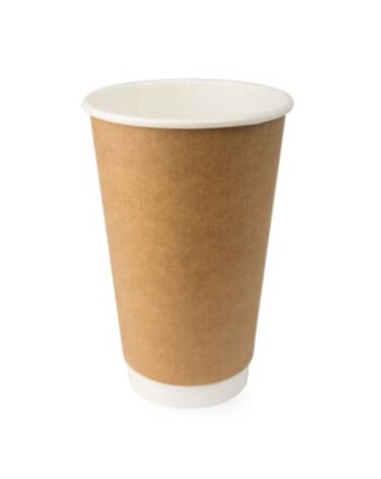 Χάρτινο ποτήρι διπλότοιχο kraft 12oz 25τεμ