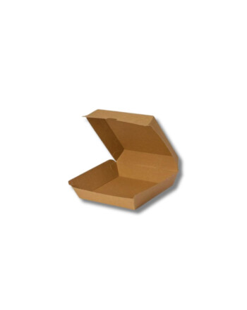 Κουτί σνακ χωρίς πλαστικό 20,5x10,5x8cm καφέ 50τεμ