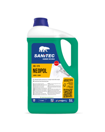 Sanitec Neopol υγρό απορρυπαντικό πιάτων για πλύσιμο στο χέρι με άρωμα λεμόνι 5L