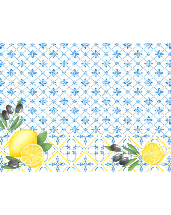 Duni Mediterrian σουπλά χάρτινο με σχέδιο 30x40cm 250τεμ