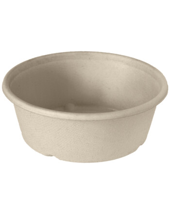 Biopak Classic σκεύος φαγητού 1200ml bagasse στρογγυλό καφέ 40τεμ