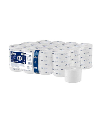 Tork® Optiserve® ρολό υγείας mid-size 2φυλλο λευκό coresless 94,3m