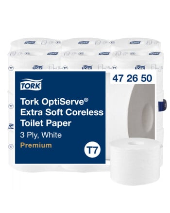 Tork® Optiserve® Extra Soft ρολό υγείας  mid-size 3φυλλο λευκό coresless 63,2m