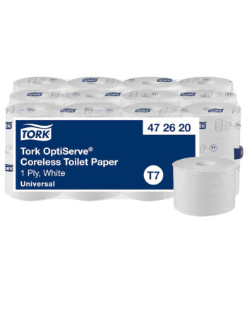Tork® Optiserve® ρολό υγείας mid-size 1φυλλο λευκό coresless 143,8m