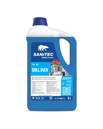 Sanitec Brill Oven υπερσυμπυκνωμένο στεγνωτικό για φούρνους με ενσωματωμένο σύστημα αυτοκαθαρισμού 5L / 5,1Kg
