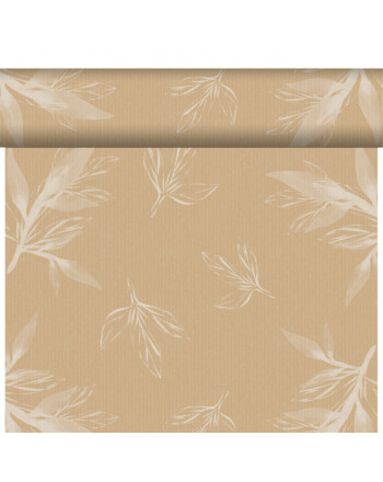 Duni Bio Dunicel® Eco Leaves ράνερ σε ρολό Airlaid με σχέδιο 0,4x24m