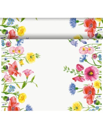 Duni Bio Dunicel® Flowy Meadow ράνερ σε ρολό Airlaid με σχέδιο 0,4x24m
