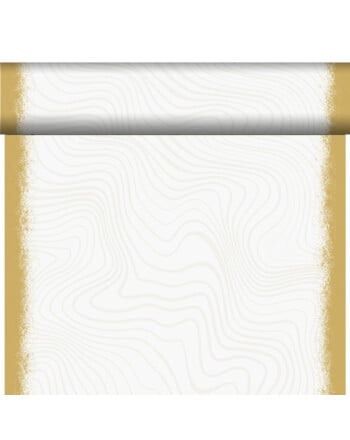 Duni Bio Dunicel® Sparkly White ράνερ σε ρολό Airlaid με σχέδιο 0,4x24m