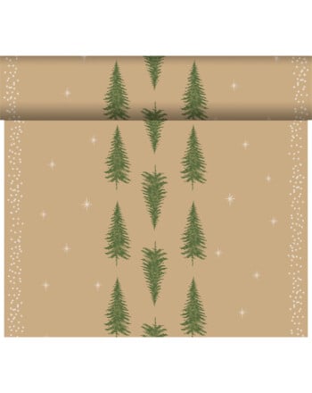 Duni Bio Dunicel® Humble Trees ράνερ σε ρολό Airlaid με σχέδιο 0,4x24m