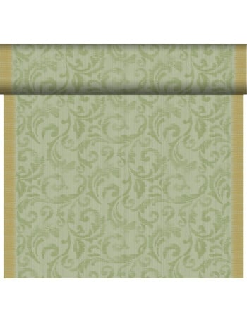 Duni Bio Dunicel® ράνερ σε ρολό Rich Damast Pistachio Green Airlaid 0,4x24m