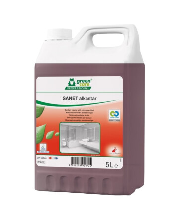 Green Care SANET alkastar καθαριστικό ευαίσθητων επιφανειών χώρων υγιεινής 5L    