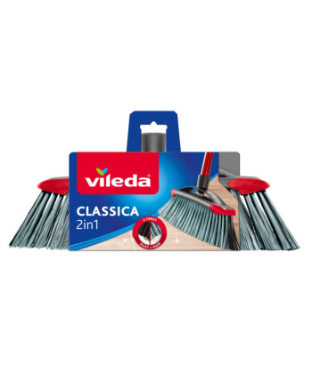 Vileda® Classica σκούπα γκρι/μαύρη μαλακή/σκληρή 30cm