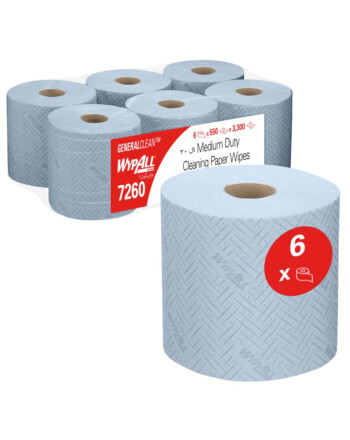 Wypall® L20 General Clean™ ρολό centerfeed μπλε 2φυλλο