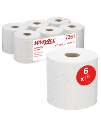Wypall® L20 General Clean™ ρολό centerfeed λευκό 2φυλλο