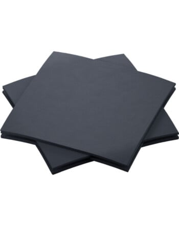 Χαρτοπετσέτα μαύρη 1/4 20x20cm Airlaid 300τεμ