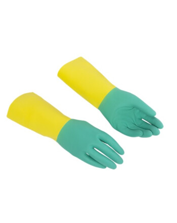 Vileda® Heavyweight γάντια πολλαπλών χρήσεων λάτεξ πράσινα XL 2τεμ new