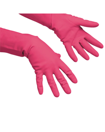 Vileda® MultiPurpose γάντια πολλαπλών χρήσεων λάτεξ κόκκινα M 2τεμ new