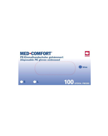 Med Comfort Γάντια μίας χρήσης HDPE μπλέ L 100τεμ