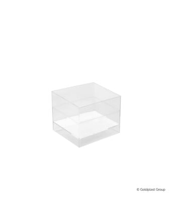 Goldplast Cube δοχείο 60ml διάφανο PS πολλαπλών χρήσεων 