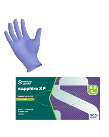 Semperguard® Sapphire XP  γάντια μιας χρήσης νιτριλίου χωρίς πούδρα μοβ L 200τεμ