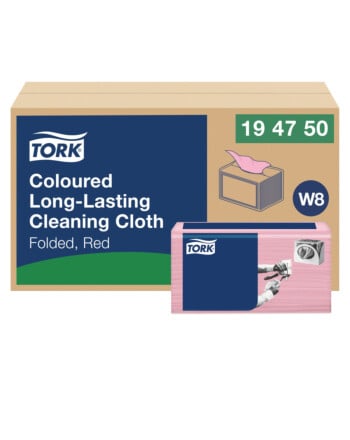 Tork® Long Lasting κόκκινο βιομηχανικό πανί καθαρισμού σε φύλλα non-woven 1φυλλο 30x38,5cm 40τεμ