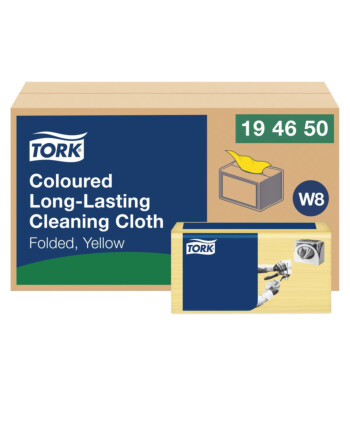 Tork® Long Lasting κίτρινο βιομηχανικό πανί καθαρισμού σε φύλλα non-woven 1φυλλο 30x38,5cm 40τεμ