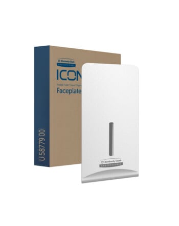 KCP ICON White Mosaic πρόσοψη για συσκευή χαρτιού υγείας σε φύλλα