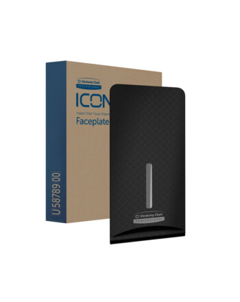 KCP ICON Black Mosaic πρόσοψη για συσκευή χαρτιού υγείας σε φύλλα