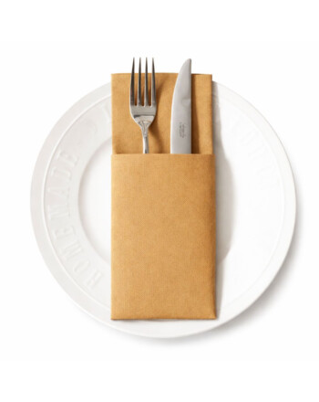 Roial Bioleaf Easy Pocket Airlaid πετσέτα φάκελος Slim honey 32x40cm 50τεμ