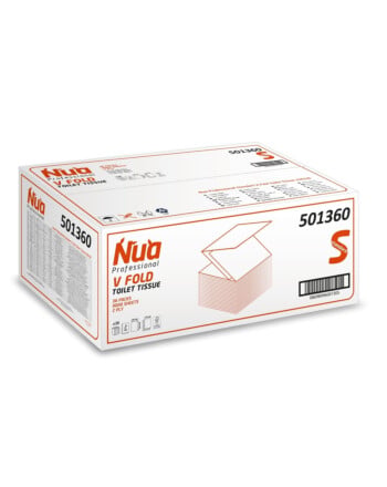 Nua Pro χαρτί υγείας σε φύλλα λευκό 2φυλλο V-fold 250τεμ
