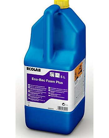 Ecolab Eco-Bac Foam Plus καθαριστικό και απολυμαντικό 5L με έγκριση ΕΟΦ