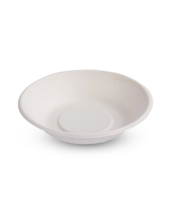 Σκεύος φαγητού bagasse στρογγυλό λευκό 500ml 50τεμ