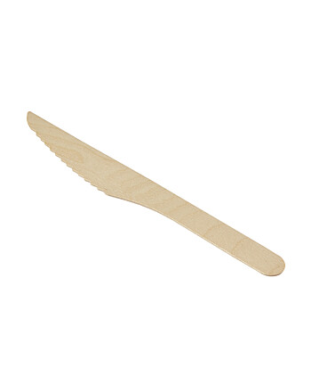 Μαχαίρι ξύλινο 16cm 1000τεμ σε χάρτινο περιτύλιγμα