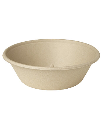Biopak Classic σκεύος φαγητού bagasse στρογγυλό καφέ 1000ml 40τεμ