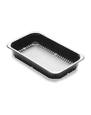 Duni Duniform® DF Baseline σκεύος φαγητού 1248ml ορθογώνιο μαύρο PP 26x15,8x4,37cm 384τεμ