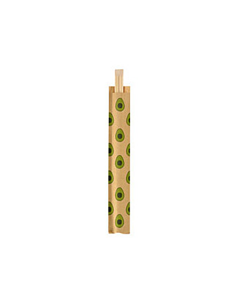 Biopak chopsticks μπαμπού 21cm σε χάρτινη συσκευασία avocado 100τεμ