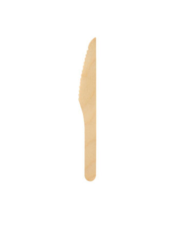 Biopak Petit μαχαίρι ξύλινο waxed 16,5cm 10τεμ