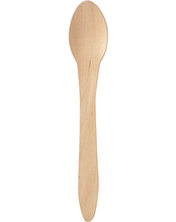 Biopak κουτάλι ξύλινο waxed 18cm 10τεμ