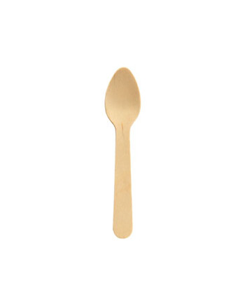 Biopak κουτάλι ξύλινο waxed 11cm 30τεμ