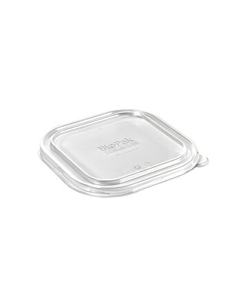 Biopak Brick Large καπάκι για κουτί φαγητού rPET διάφανο 1200ml 40τεμ