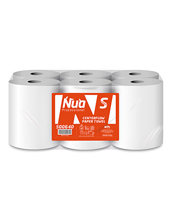 Nua Pro ρολό κουζίνας centerfeed 2φυλλο λευκό 125m