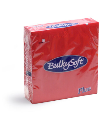 BulkySoft® Plus χαρτοπετσέτα point to point κόκκινη 1/4 38x38cm 40τεμ