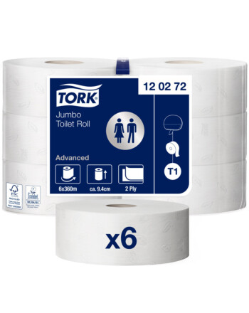 Tork® Jumbo ρολό υγείας λευκό 2φυλλο 360m