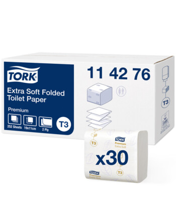 Tork® Extra Soft χαρτί υγείας σε φύλλα λευκό 252τεμ 2φυλλο