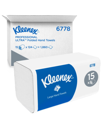 Kleenex® Ultra χειροπετσέτα λευκή 2φυλλη W-Fold 31,5x21,5cm 124τεμ