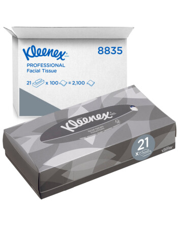 Kleenex® χαρτομάντιλα 2φυλλα 18,6x21,5cm 100τεμ
