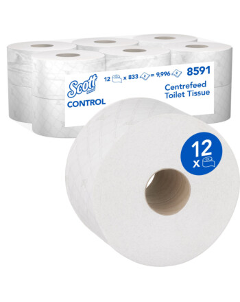 Scott® Mini Control Centerfeed ρολό υγείας λευκό 2φυλλο 204m
