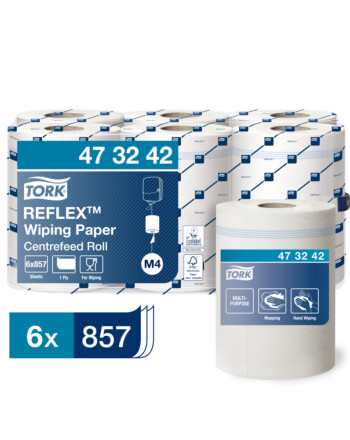 Tork® Reflex™ Wiping Paper ρολό centerfeed λευκό 1φυλλο 300m