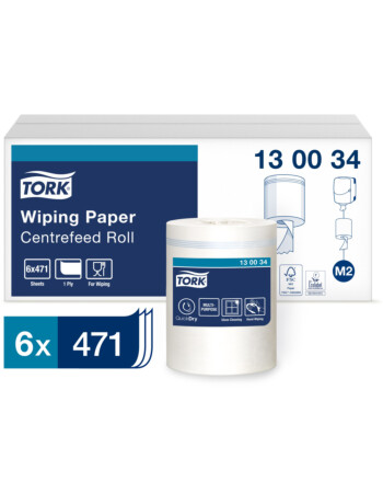 Tork® Wiping Paper ρολό centerfeed λευκό 1φυλλο 165m